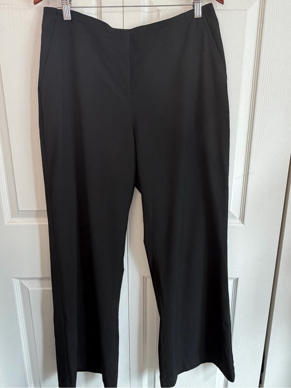 J. Jill Size 14 Black Stretch Straight Leg Career Dress Pants Trousers